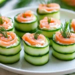 Delicious and healthy Chatelaine smoked salmon roll on cucumber recipe, perfect for light meals or appetizers.