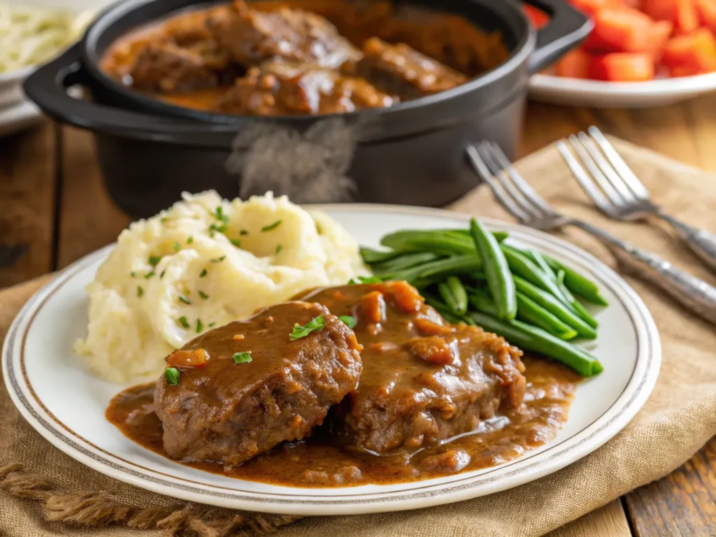 cube steak crock pot recipe