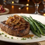 steak and beans and onions recipe